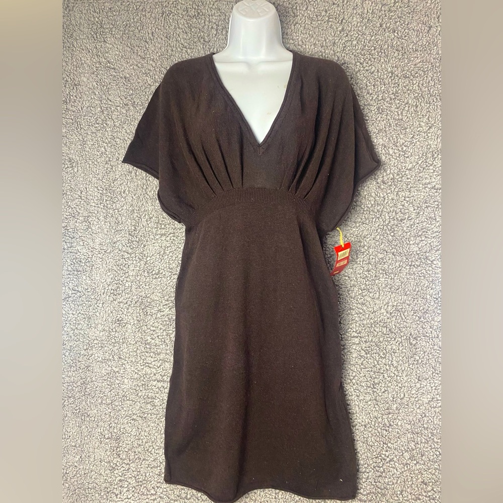 🎁 Brand New. Dk Brown Sweater Dress (never worn)